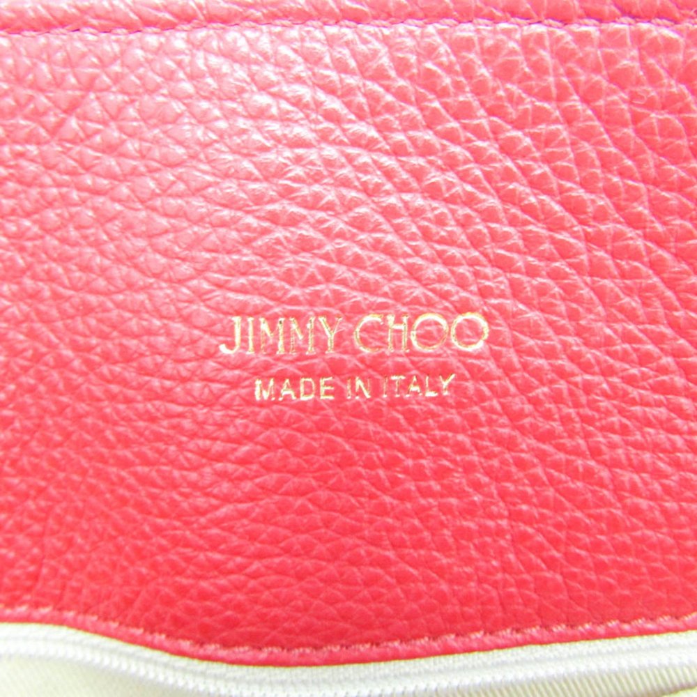 JIMMY CHOO Women,Men Leather,Raffia Shoulder Bag,Tote Bag Multi-color,Red Color - Picture 7 of 9